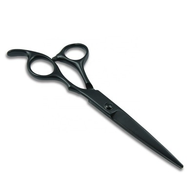 Barber Scissors KA-C0106A Stainless Steel Matte Wear-resisitant Black Customized Logo Style